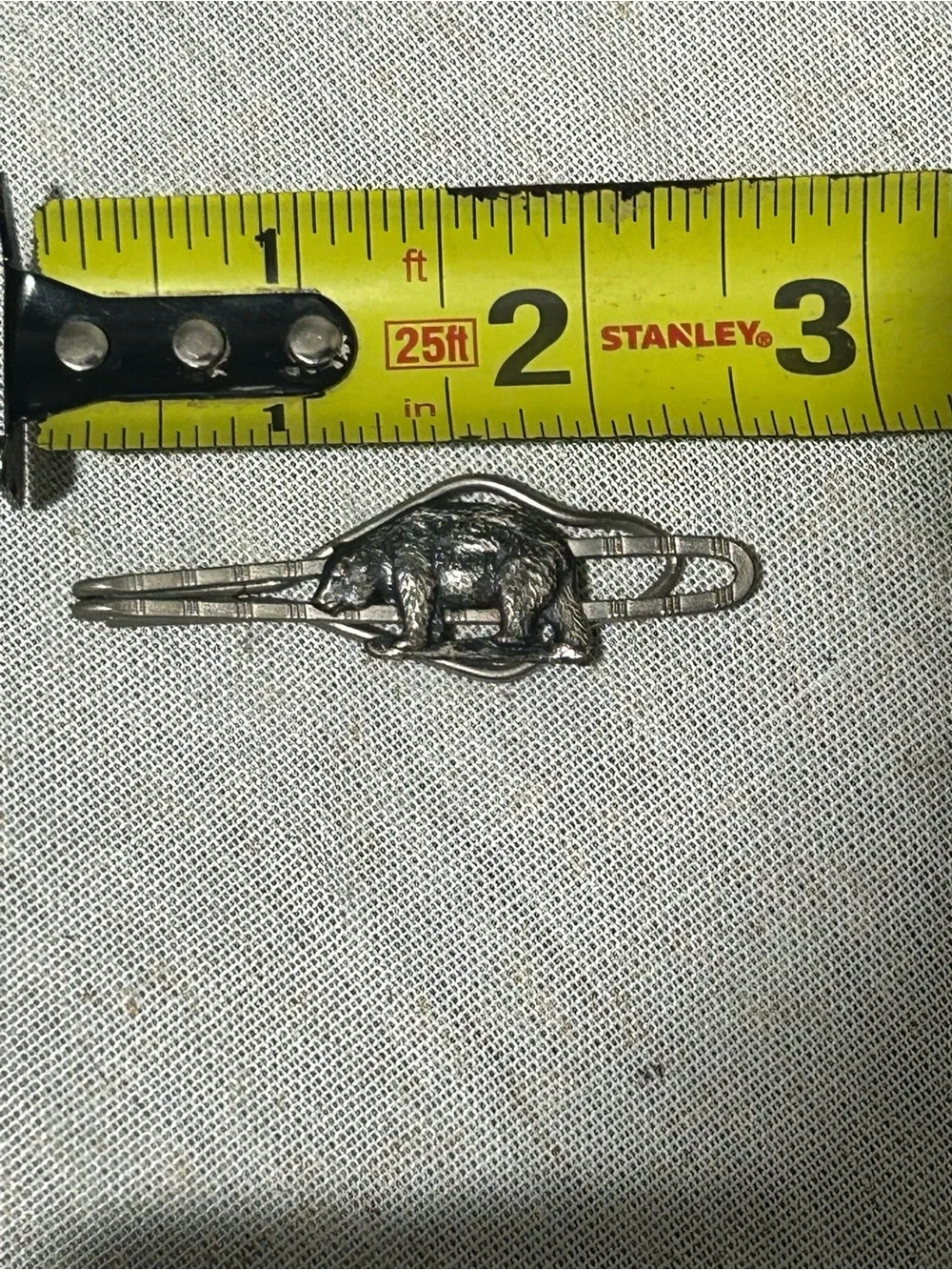 Vintage Yellowstone National Park Bears Tie Bar or Clip - Money Clip